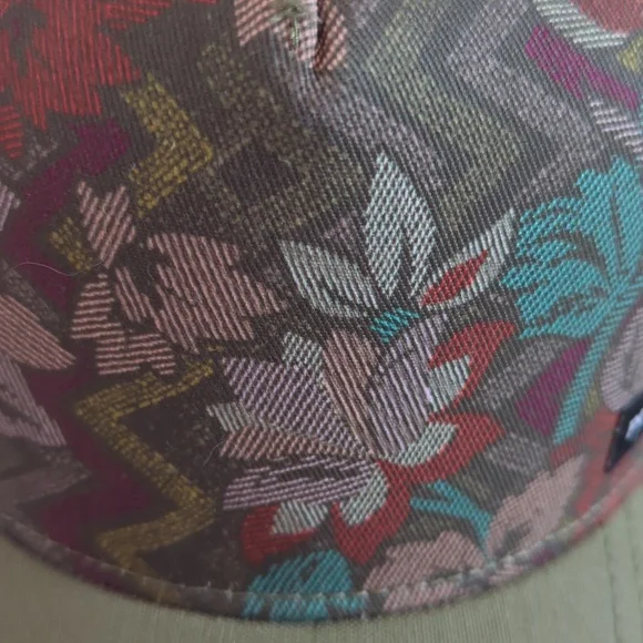 NWT Prana Netplus Floral Lower Pines Trucker Hat Unisex O/S Cargo Green Adjusts - Picture 11 of 16